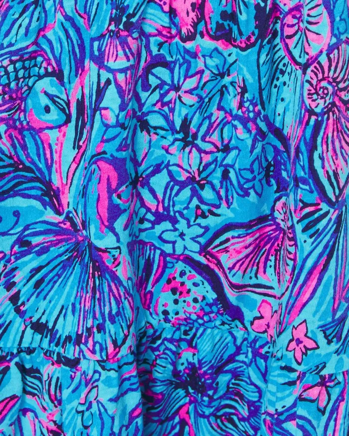 Dresses and Rompers Girls Lilly Pulitzer Girls Mini Kawai Tiered Dress Breakwater Blue Shells N Bells Dresses and Rompers Girls Lilly Pulitzer Girls Mini Kawai Tiered Dress Breakwater Blue Shells N Bells