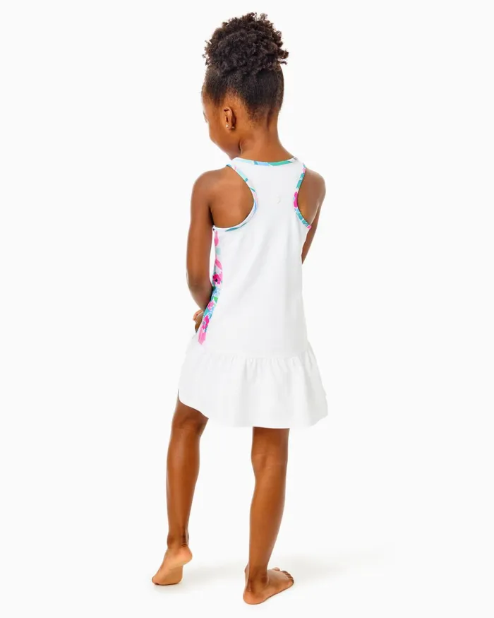 Dresses and Rompers Girls Lilly Pulitzer UPF 50 Luxletic Girls Mini Mixed Doubles Dress Resort White Dresses and Rompers Girls Lilly Pulitzer UPF 50 Luxletic Girls Mini Mixed Doubles Dress Resort White