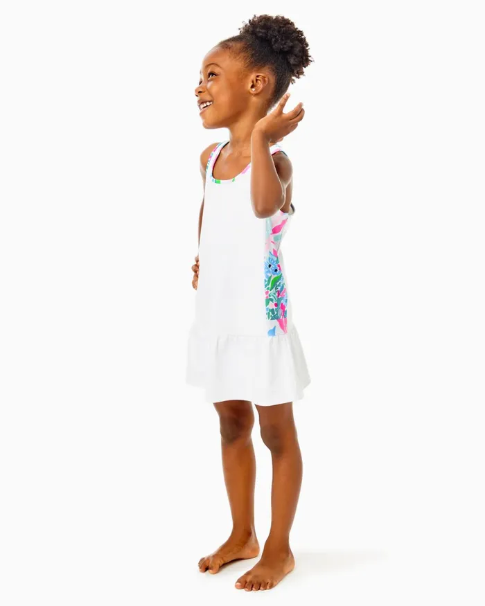 Dresses and Rompers Girls Lilly Pulitzer UPF 50 Luxletic Girls Mini Mixed Doubles Dress Resort White Dresses and Rompers Girls Lilly Pulitzer UPF 50 Luxletic Girls Mini Mixed Doubles Dress Resort White