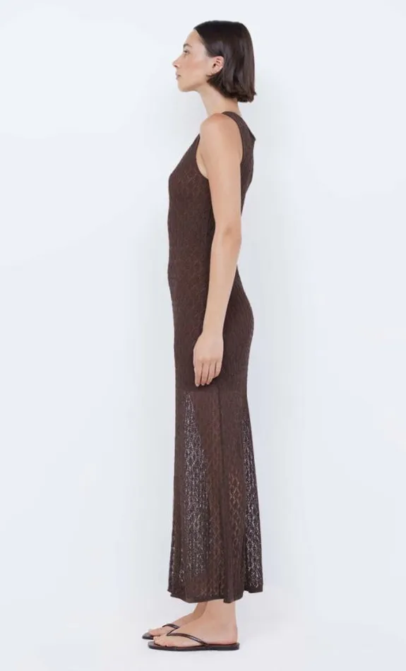 Dresses Bec Bridge Aurora Keyhole Dress Choc