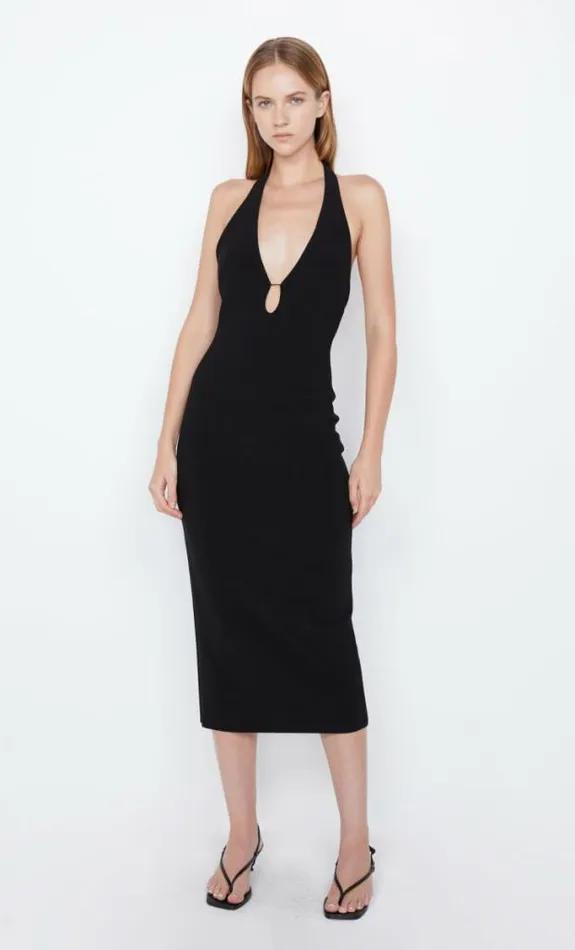 Dresses Bec Bridge Elvie Halter Midi Dress Black