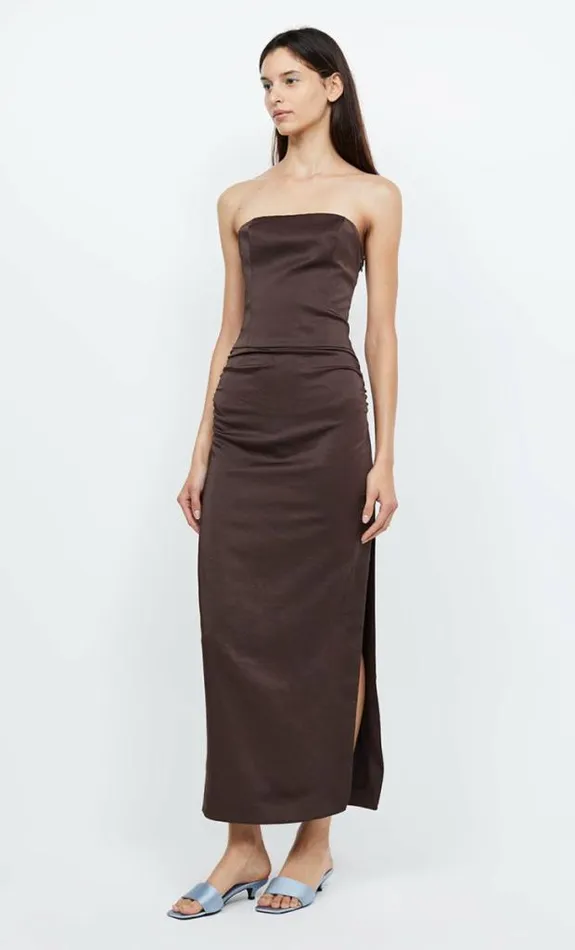 Dresses Bec Bridge Jones Strapless Maxi Dress Cocoa