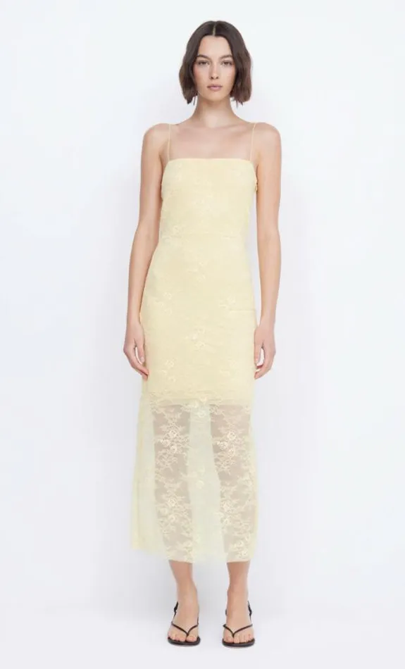 Dresses Bec Bridge Juliette Column Midi Dress Butter Yellow