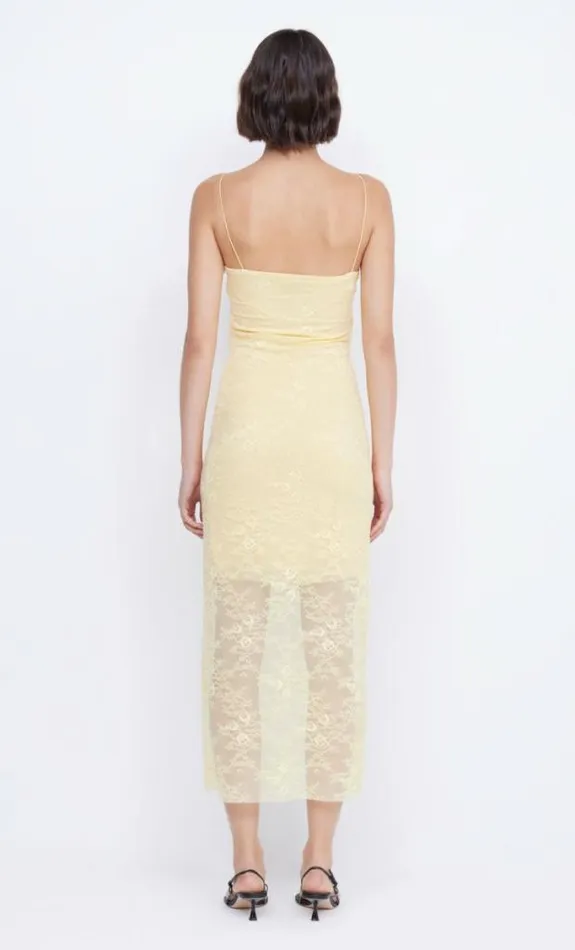 Dresses Bec Bridge Juliette Column Midi Dress Butter Yellow