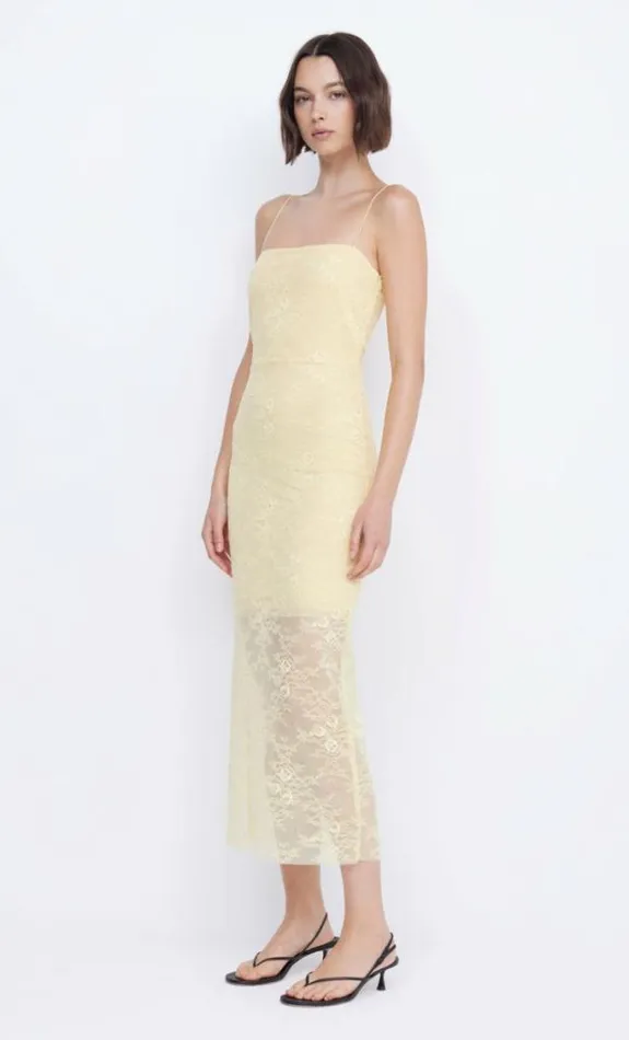 Dresses Bec Bridge Juliette Column Midi Dress Butter Yellow
