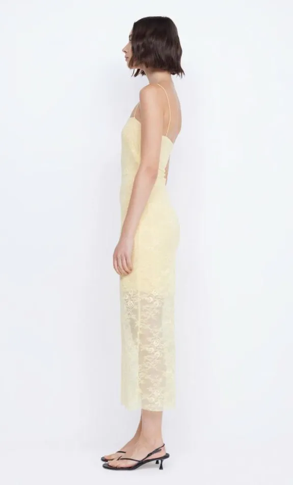 Dresses Bec Bridge Juliette Column Midi Dress Butter Yellow