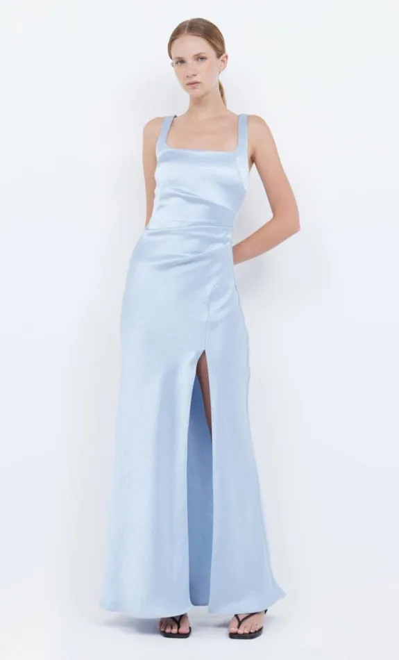 Dresses Bec Bridge The Dreamer Square Neck Dress Dusty Blue