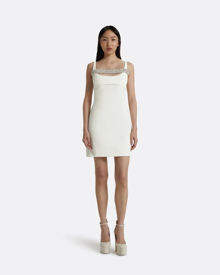 Dresses Safiyaa Women Catri Ivory Short Dress Ivory