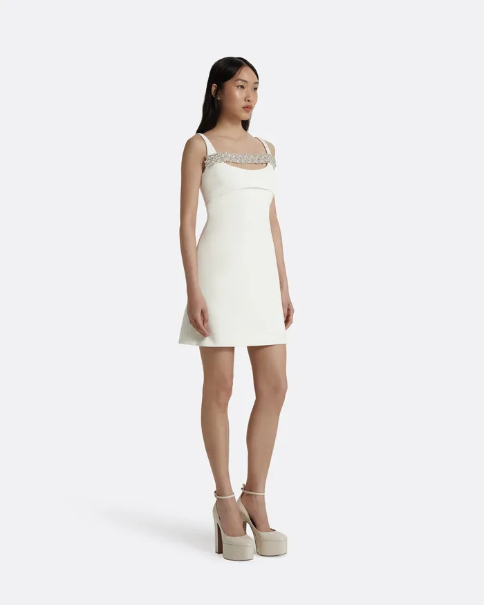 Dresses Safiyaa Women Catri Ivory Short Dress Ivory