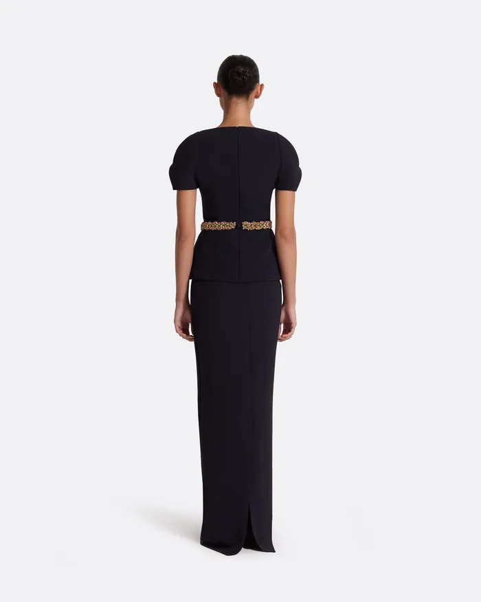 Dresses Safiyaa Women Sadia Midnight Navy Long Dress Midnighht Navy