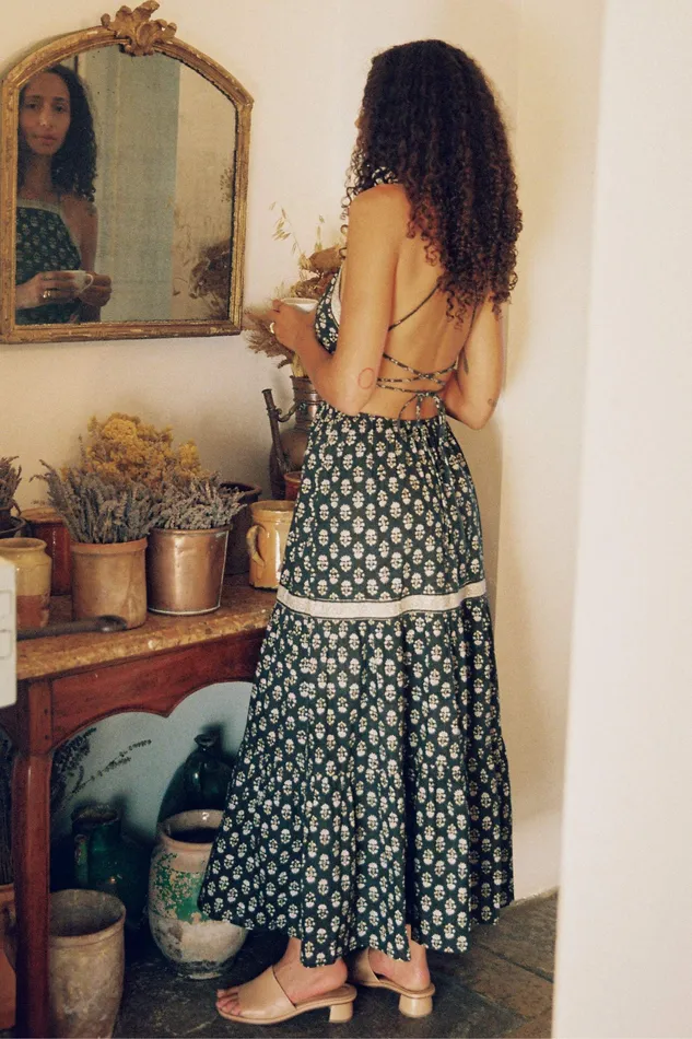 Dresses The Arianna Dress Sunflower Field Black Christy Dawn Women