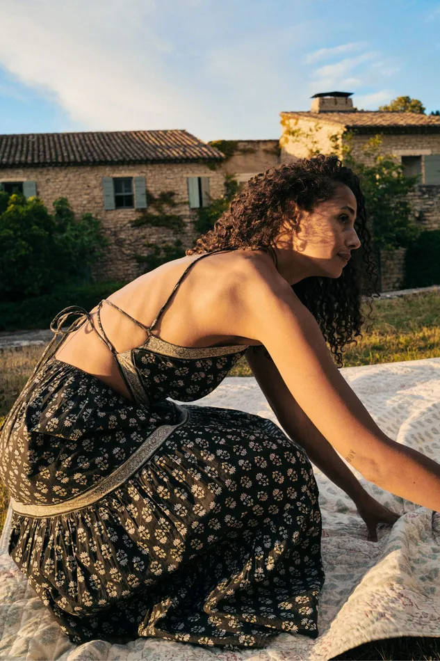 Dresses The Arianna Dress Sunflower Field Black Christy Dawn Women Dresses The Arianna Dress Sunflower Field Black Christy Dawn Women