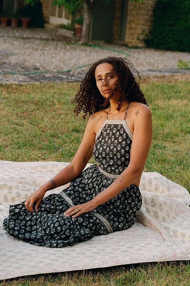 Dresses The Arianna Dress Sunflower Field Black Christy Dawn Women Dresses The Arianna Dress Sunflower Field Black Christy Dawn Women