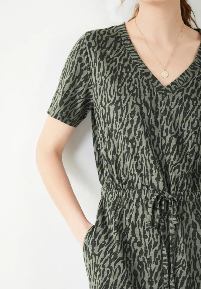 Dresses Women Hush Bay Jersey Dress Animal Abstract Khaki