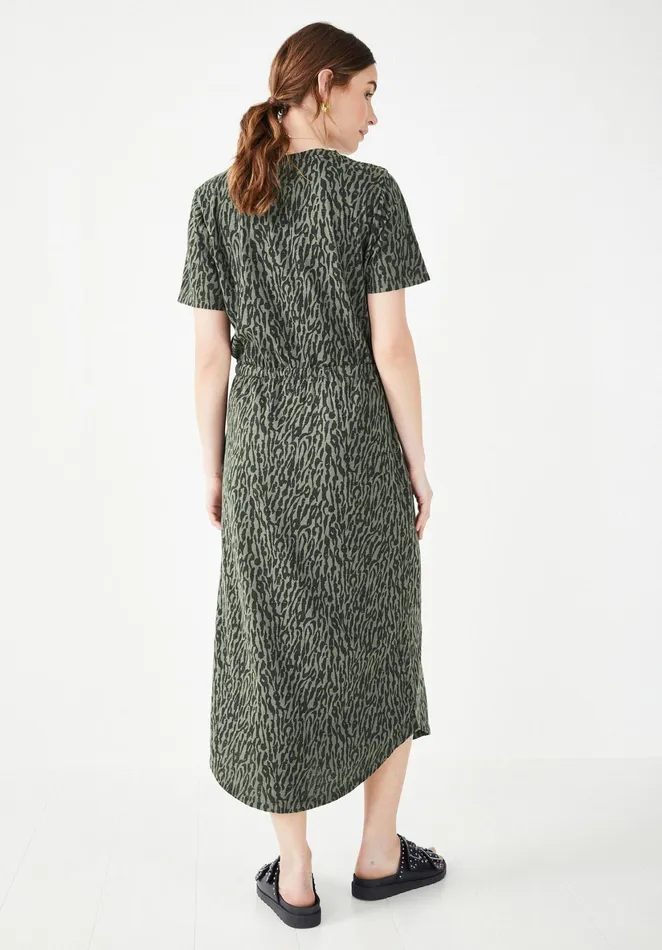 Dresses Women Hush Bay Jersey Dress Animal Abstract Khaki