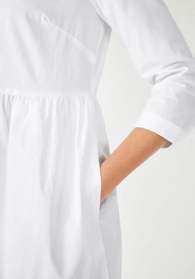 Dresses Women Hush Cersie Cotton Poplin Midi Dress White