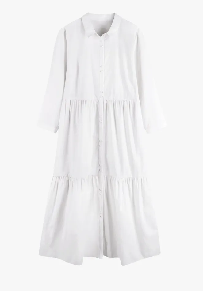 Dresses Women Hush Cersie Cotton Poplin Midi Dress White