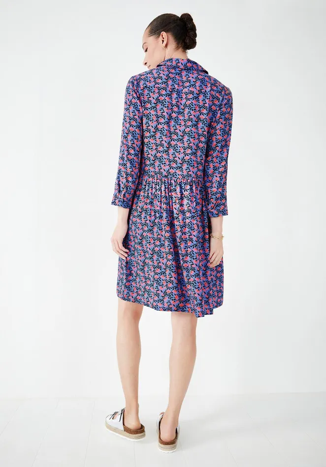 Dresses Women Hush Emanuelle Printed Dress Leafy Floral Blue
