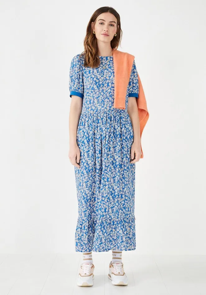 Dresses Women Hush Jesse Midi Dress Watercolour Floral Blue