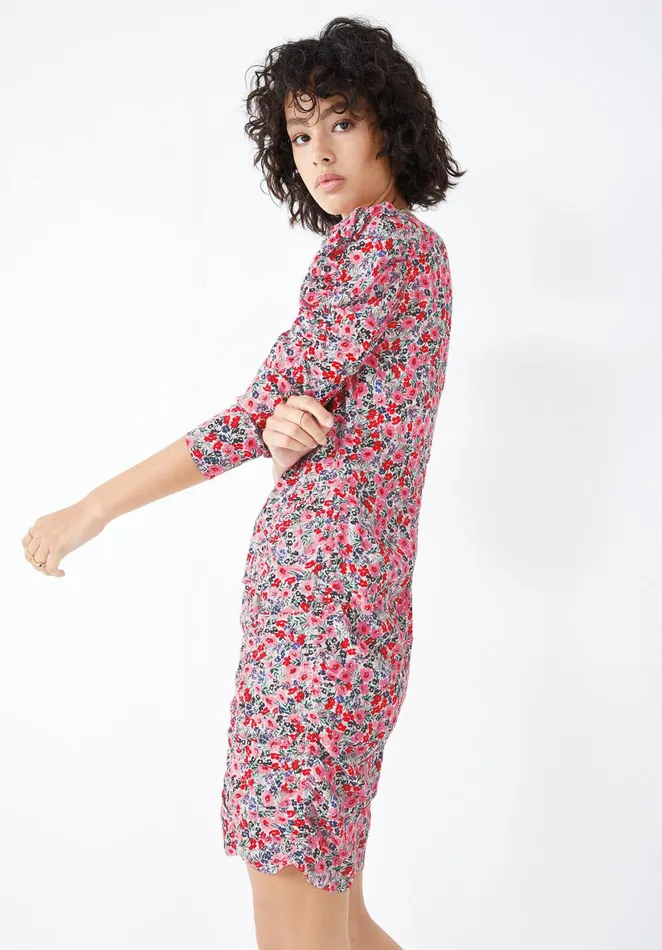 Dresses Women Hush Orchid Gathered Mini Dress Light Pop Floral