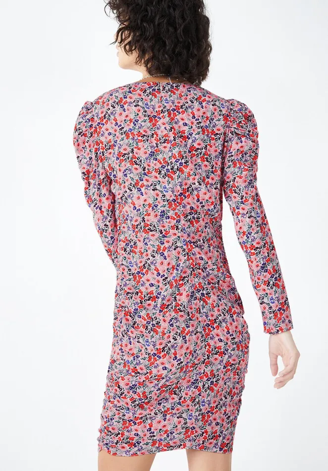 Dresses Women Hush Orchid Gathered Mini Dress Light Pop Floral