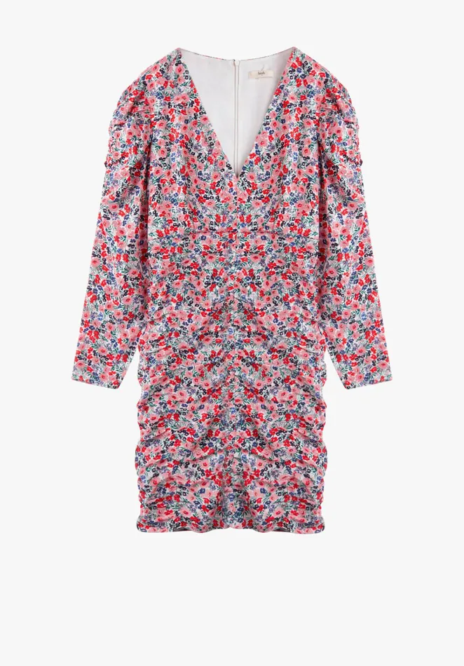 Dresses Women Hush Orchid Gathered Mini Dress Light Pop Floral