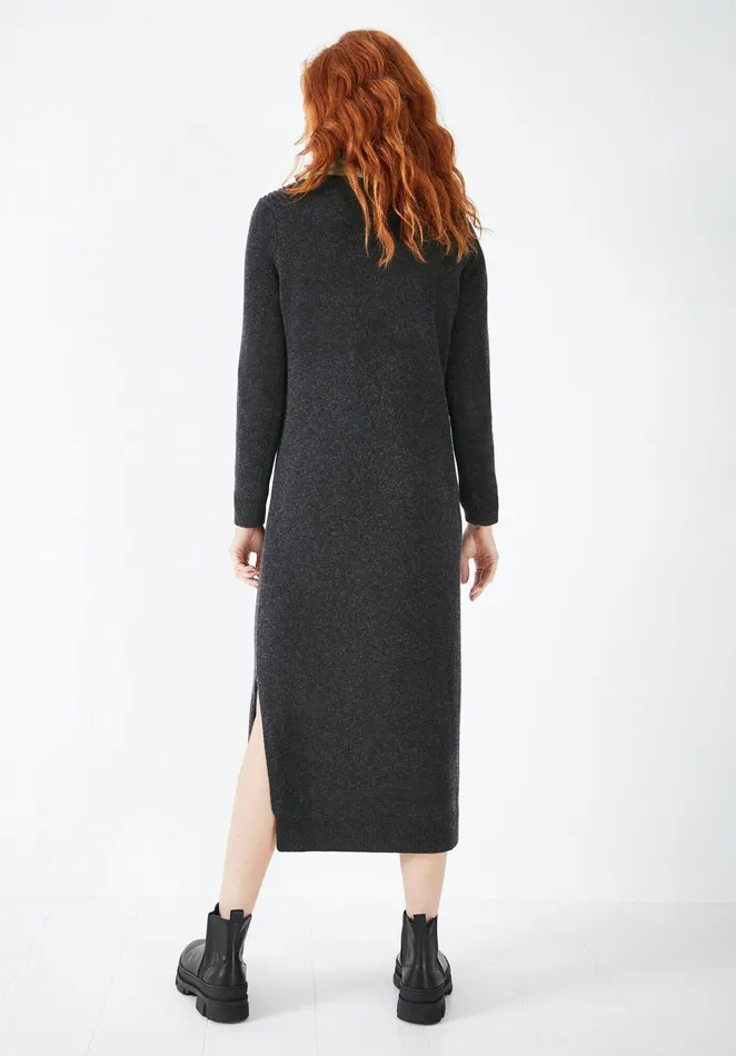 Dresses Women Hush Scarlett Knitted Midi Dress Charocal Marl