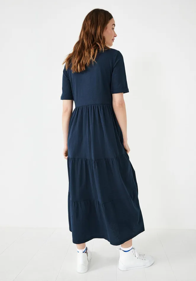 Dresses Women Hush Thalia Tiered Jersey Dress Midnight Blue