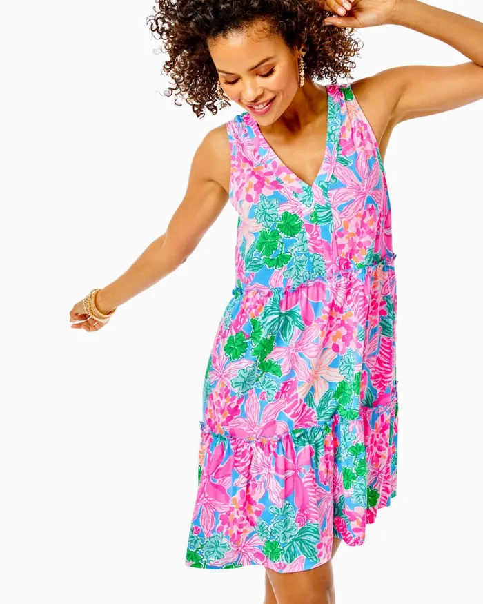 Dresses Women Lilly Pulitzer Lorina Swing Dress Multi Tigers Lair Dresses Women Lilly Pulitzer Lorina Swing Dress Multi Tigers Lair
