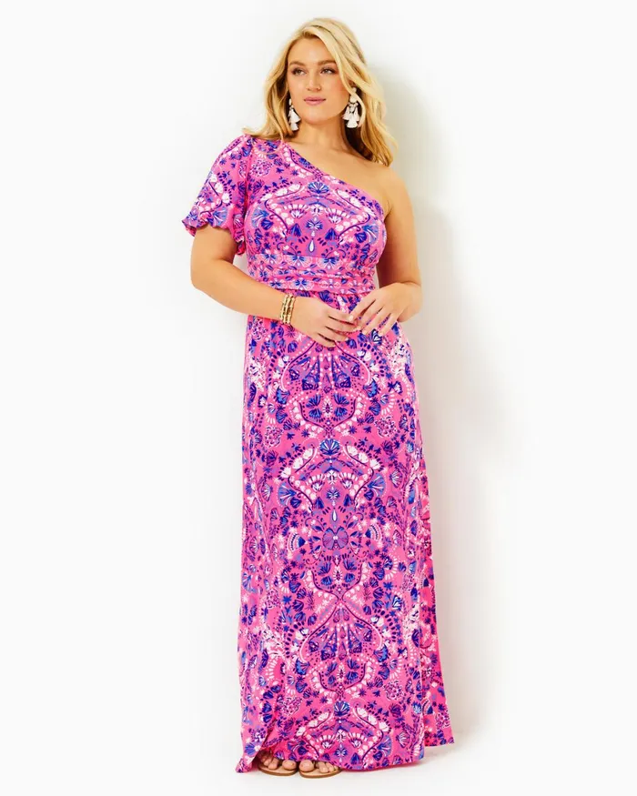 Dresses Women Lilly Pulitzer Solana OneShoulder Maxi Dress Havana Pink Turtle Tidepool Engineered Knit Dress Dresses Women Lilly Pulitzer Solana OneShoulder Maxi Dress Havana Pink Turtle Tidepool Engineered Knit Dress