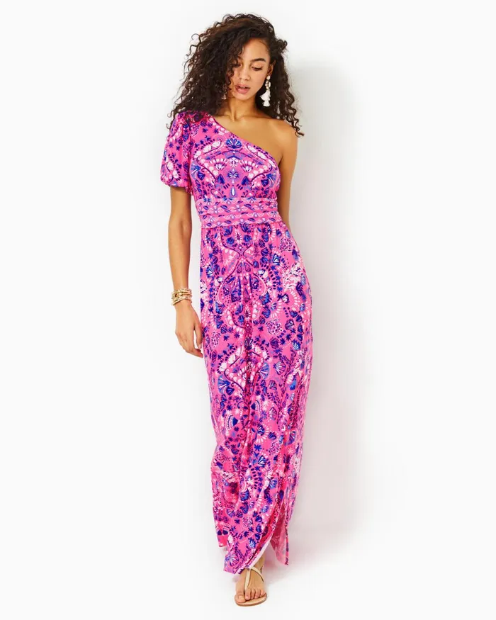 Dresses Women Lilly Pulitzer Solana OneShoulder Maxi Dress Havana Pink Turtle Tidepool Engineered Knit Dress Dresses Women Lilly Pulitzer Solana OneShoulder Maxi Dress Havana Pink Turtle Tidepool Engineered Knit Dress