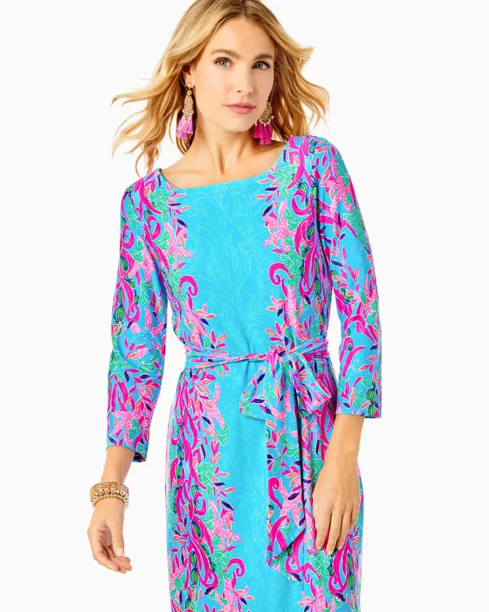 Dresses Women Lilly Pulitzer UPF 50 Carabella Chillylilly Midi Dress Multi Seaweed Samba Engineered Chillylilly Dresses Women Lilly Pulitzer UPF 50 Carabella Chillylilly Midi Dress Multi Seaweed Samba Engineered Chillylilly