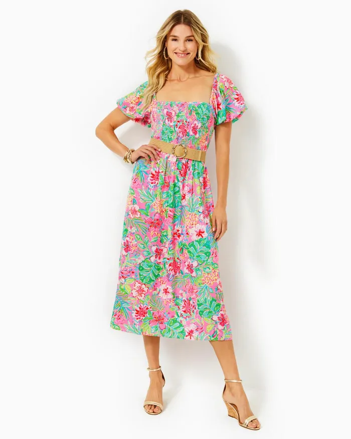 Dresses Women Lilly Pulitzer UPF 50 ChillyLilly Seralina Maxi Dress Frenchie Blue Mosaic Shells Engineered Chillylilly Dresses Women Lilly Pulitzer UPF 50 ChillyLilly Seralina Maxi Dress Frenchie Blue Mosaic Shells Engineered Chillylilly
