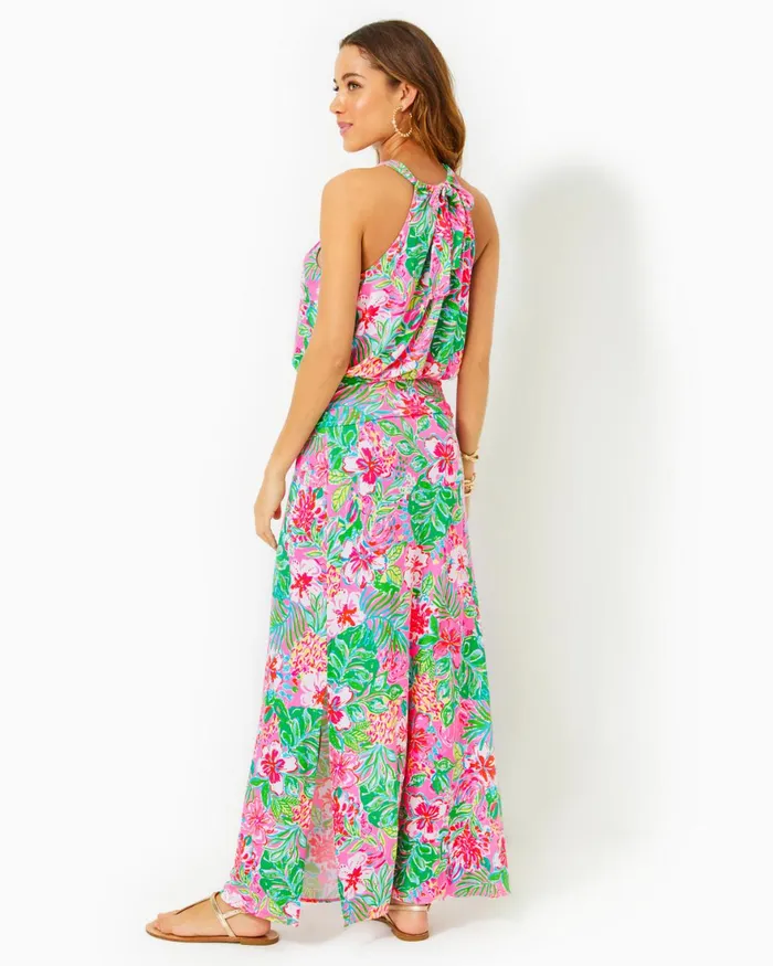 Dresses Women Lilly Pulitzer UPF 50 ChillyLilly Seralina Maxi Dress Frenchie Blue Mosaic Shells Engineered Chillylilly Dresses Women Lilly Pulitzer UPF 50 ChillyLilly Seralina Maxi Dress Frenchie Blue Mosaic Shells Engineered Chillylilly
