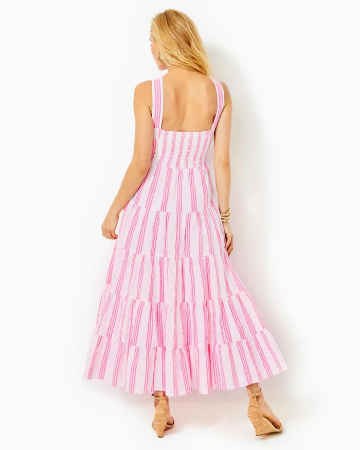 Dresses Women Lilly Pulitzer UPF 50 ChillyLilly Seralina Maxi Dress Frenchie Blue Mosaic Shells Engineered Chillylilly Dresses Women Lilly Pulitzer UPF 50 ChillyLilly Seralina Maxi Dress Frenchie Blue Mosaic Shells Engineered Chillylilly