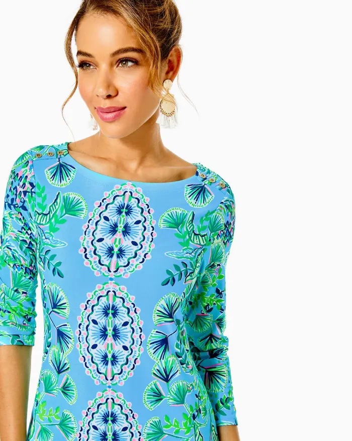 Dresses Women Lilly Pulitzer UPF 50 ChillyLilly Seralina Maxi Dress Frenchie Blue Mosaic Shells Engineered Chillylilly Dresses Women Lilly Pulitzer UPF 50 ChillyLilly Seralina Maxi Dress Frenchie Blue Mosaic Shells Engineered Chillylilly