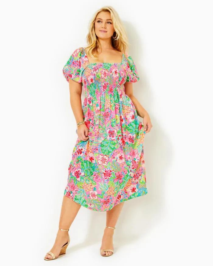 Dresses Women Lilly Pulitzer UPF 50 ChillyLilly Seralina Maxi Dress Frenchie Blue Mosaic Shells Engineered Chillylilly Dresses Women Lilly Pulitzer UPF 50 ChillyLilly Seralina Maxi Dress Frenchie Blue Mosaic Shells Engineered Chillylilly