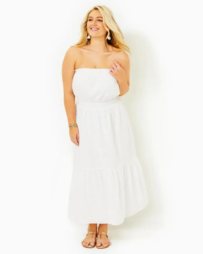 Dresses Women Lilly Pulitzer UPF 50 ChillyLilly Seralina Maxi Dress Frenchie Blue Mosaic Shells Engineered Chillylilly Dresses Women Lilly Pulitzer UPF 50 ChillyLilly Seralina Maxi Dress Frenchie Blue Mosaic Shells Engineered Chillylilly