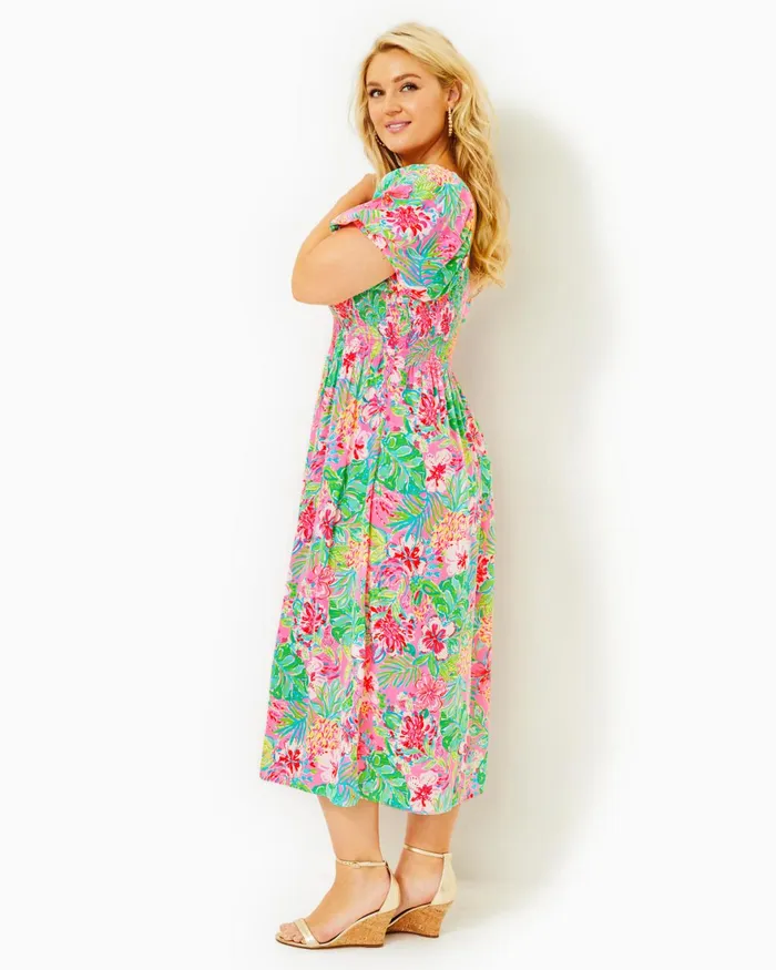 Dresses Women Lilly Pulitzer UPF 50 ChillyLilly Seralina Maxi Dress Frenchie Blue Mosaic Shells Engineered Chillylilly Dresses Women Lilly Pulitzer UPF 50 ChillyLilly Seralina Maxi Dress Frenchie Blue Mosaic Shells Engineered Chillylilly