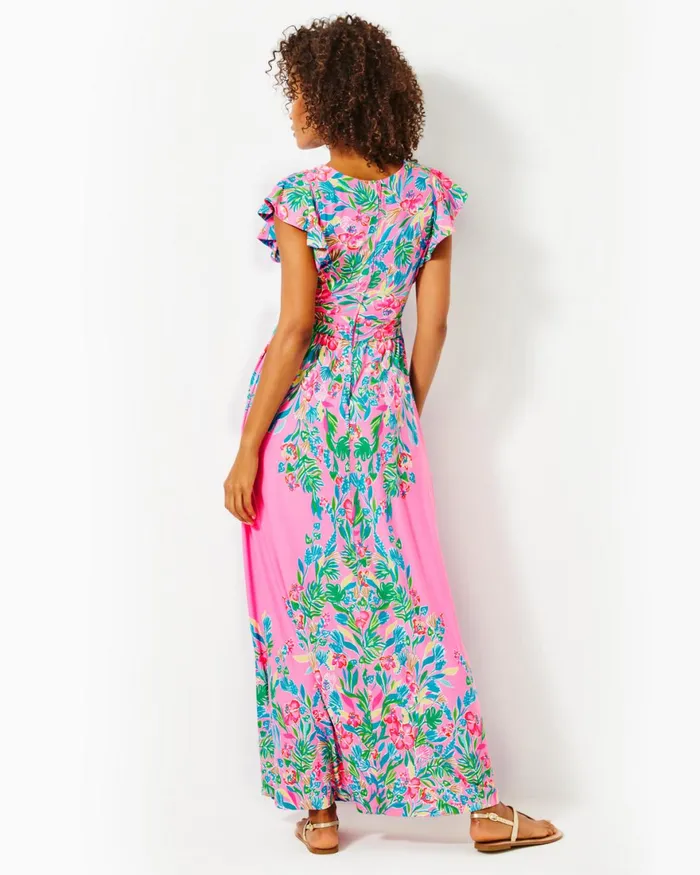 Dresses Women Lilly Pulitzer UPF 50 ChillyLilly Seralina Maxi Dress Frenchie Blue Mosaic Shells Engineered Chillylilly Dresses Women Lilly Pulitzer UPF 50 ChillyLilly Seralina Maxi Dress Frenchie Blue Mosaic Shells Engineered Chillylilly