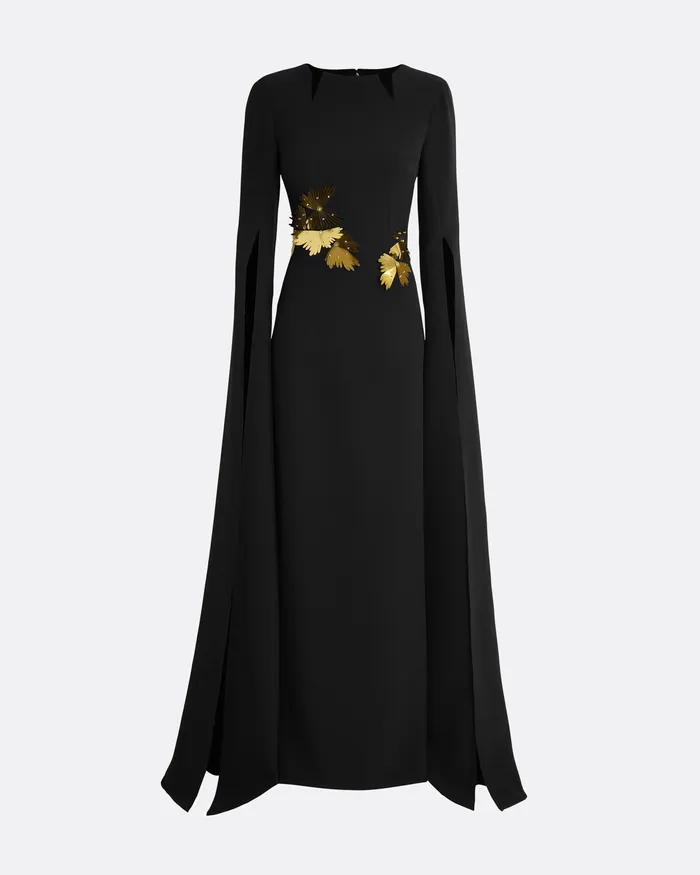 Dresses Women Talin Embroidered Black Long Dress Black Safiyaa
