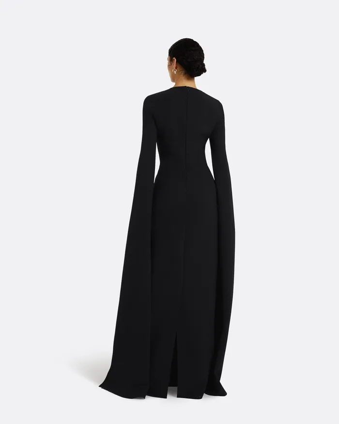 Dresses Women Talin Embroidered Black Long Dress Black Safiyaa