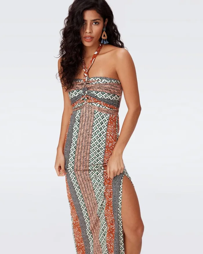 DVF Dresses Women Annabelle Dress Ibiza Stripe