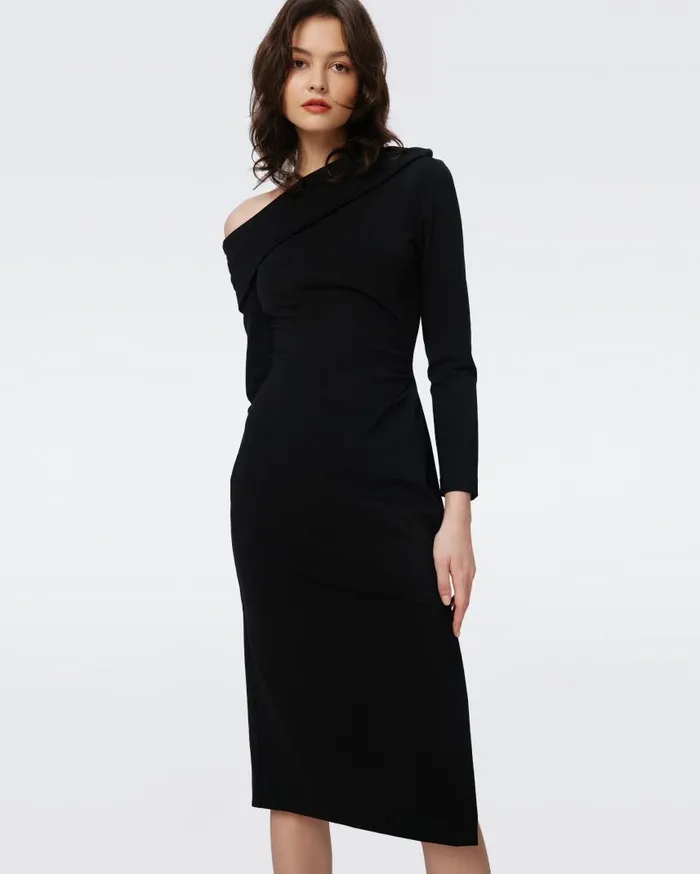 DVF Dresses Women Buffy Dress Black