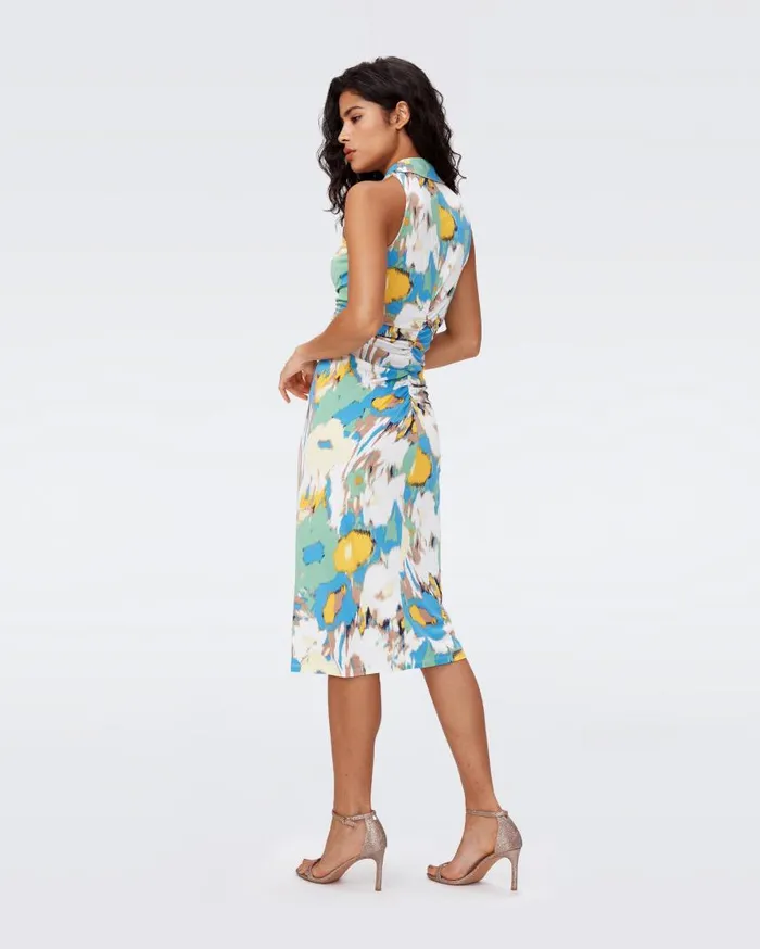 DVF Dresses Women Maren Dress Huge Day Dream Floral Blue