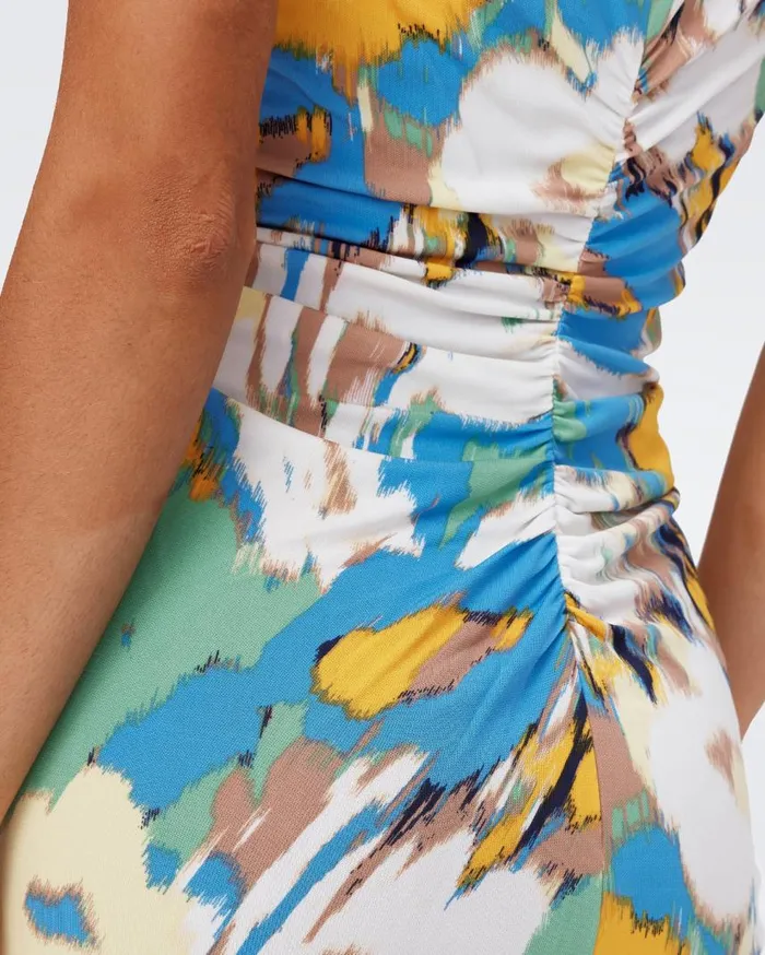 DVF Dresses Women Maren Dress Huge Day Dream Floral Blue