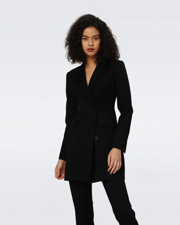 DVF Dresses Women Virginia Blazer Dress Black