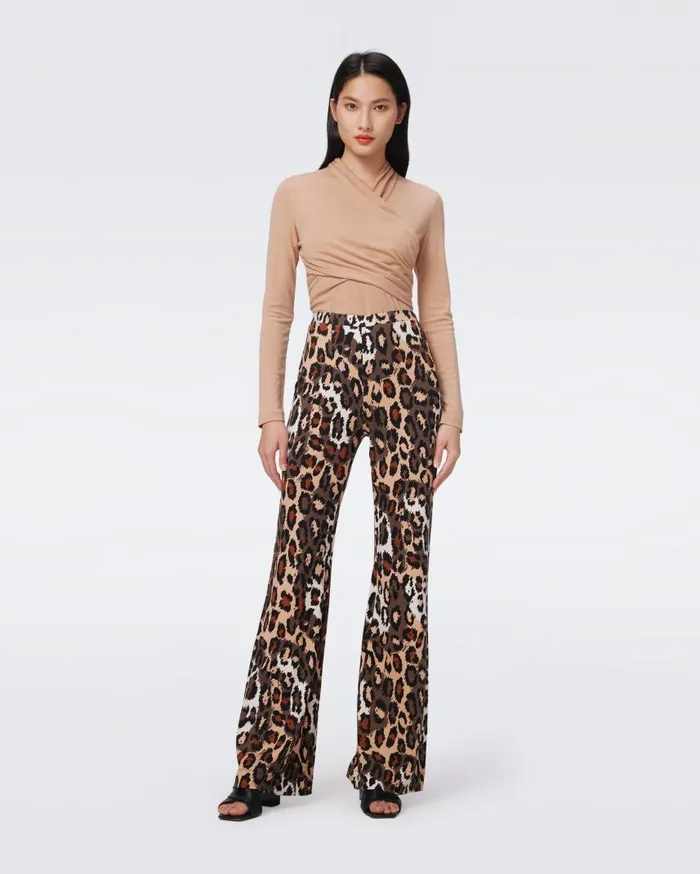 DVF Pants and Shorts Women Brooklyn Pants Jungle Cat