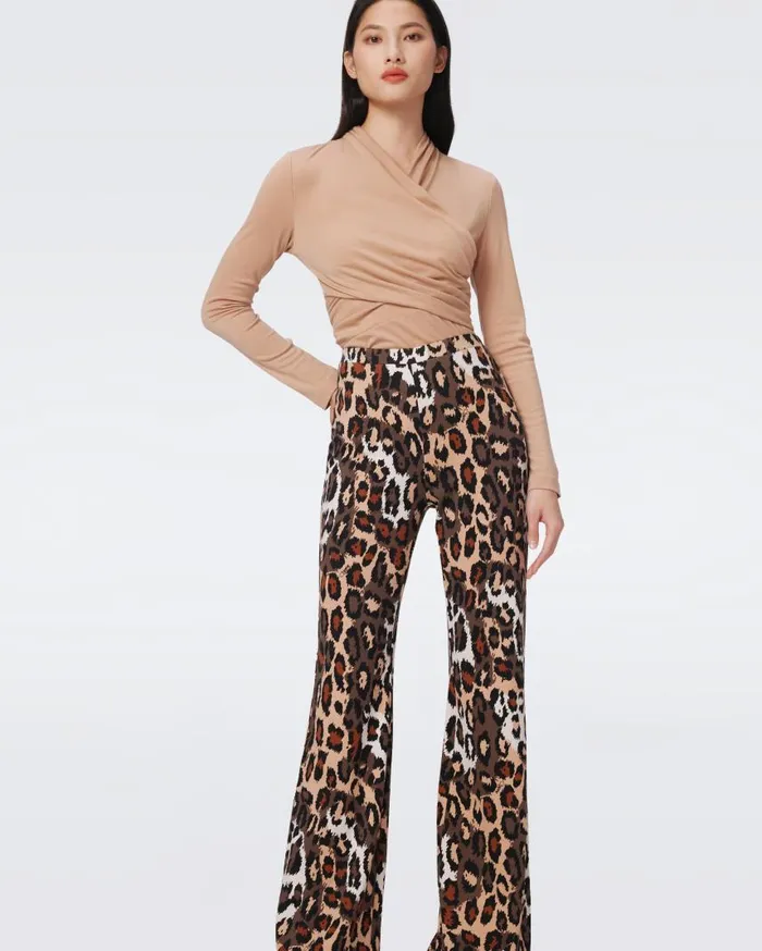 DVF Pants and Shorts Women Brooklyn Pants Jungle Cat