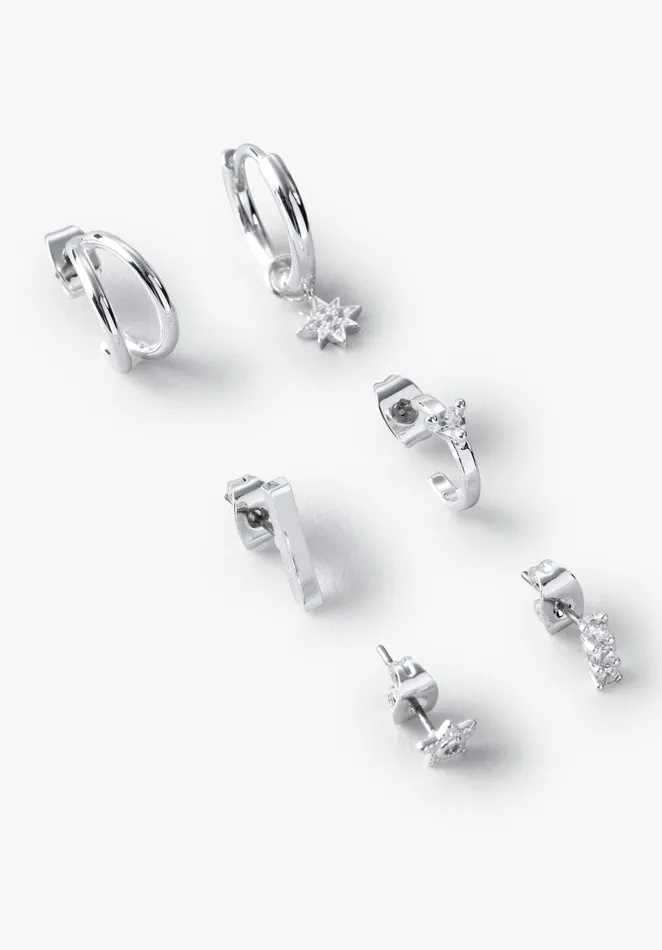 Earrings Women Hush Antonia Earrings Set Silver